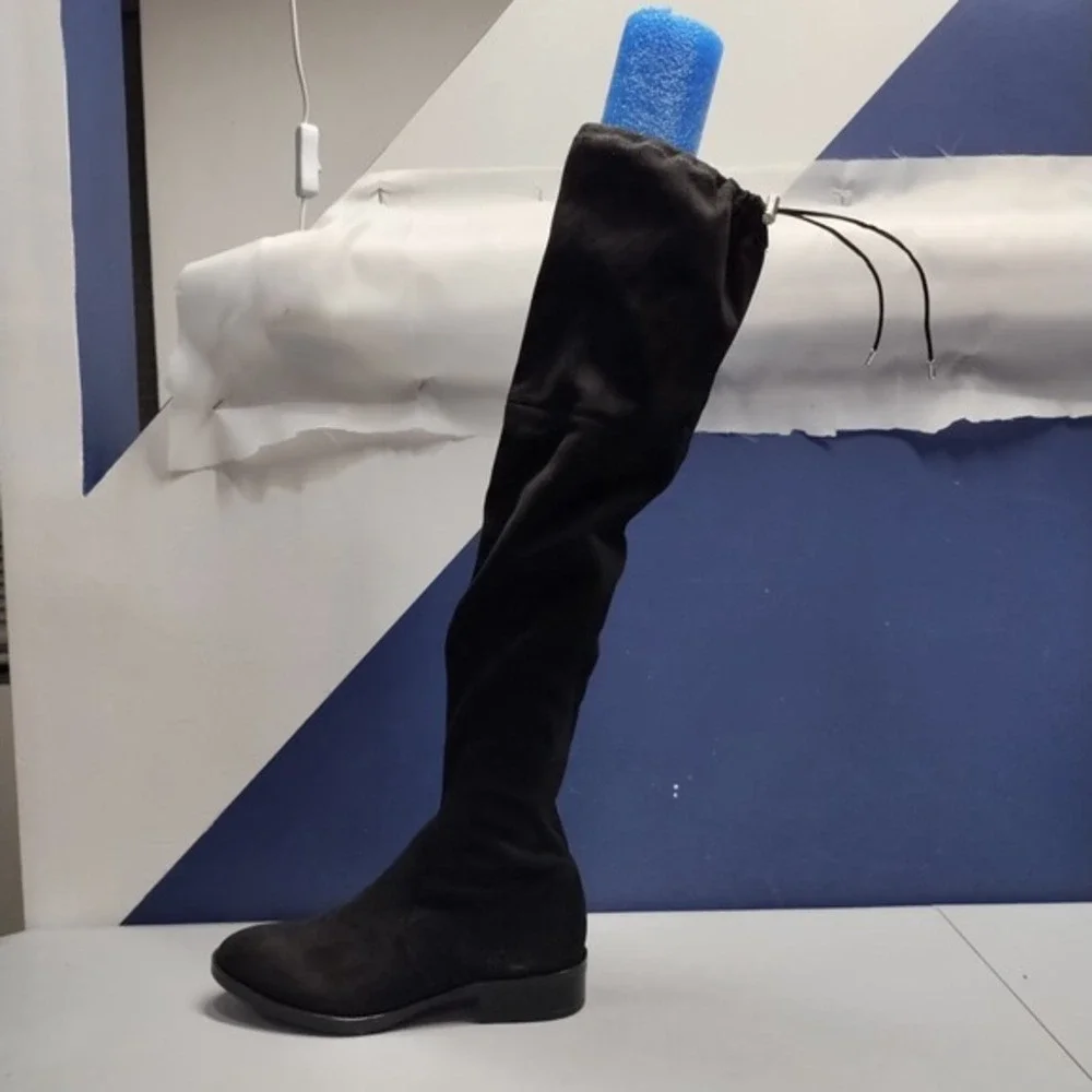 Circus By Sam Edelman Over The Knee Boots Womens US 6.5 Black Cuban Heel Pull-On